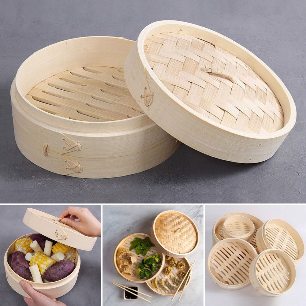 Bao Steamer Bamboo - Cestello per cottura a vapore in