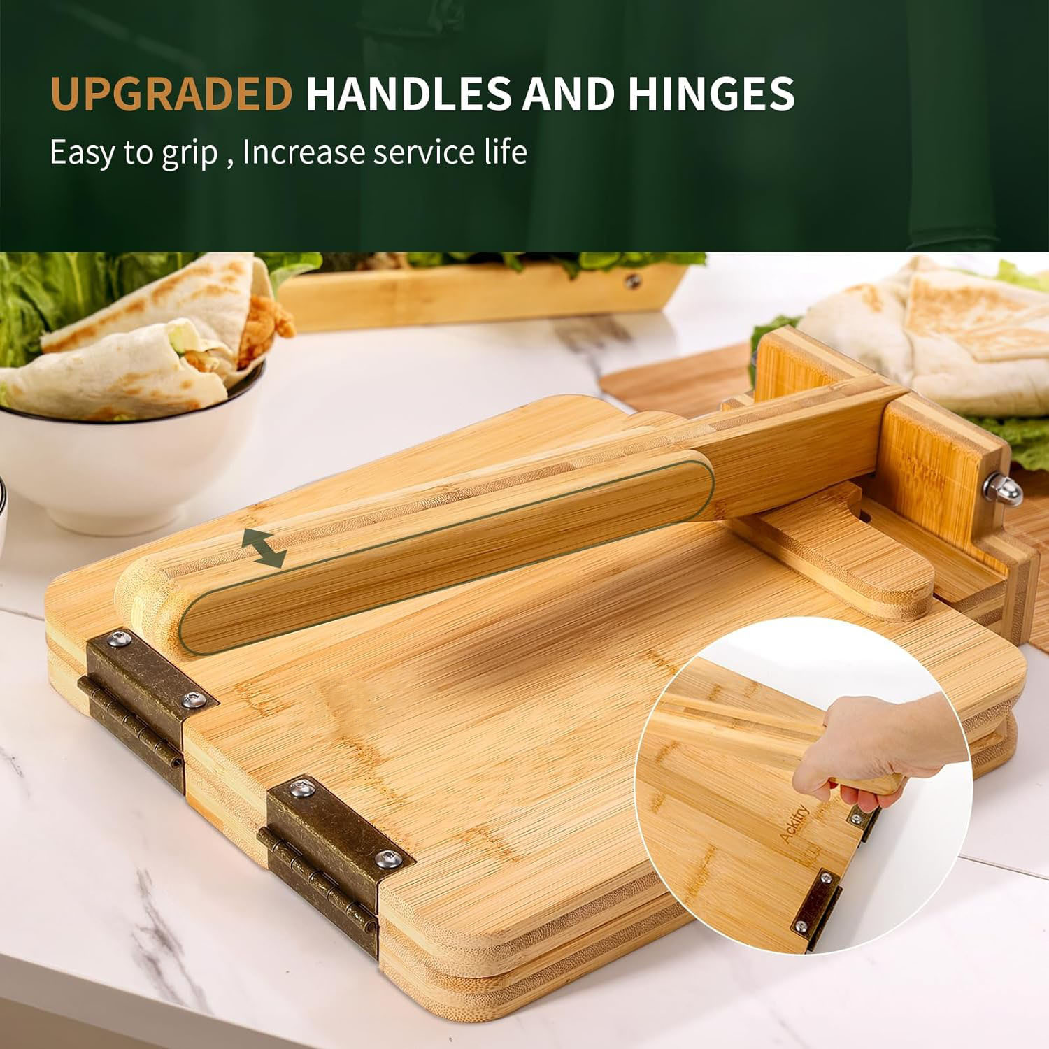 Pressa per tortillas in bambù  - Dumpling Press Set recensione e prezzo
